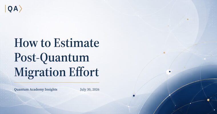 How to Estimate Post-Quantum Migration Effort