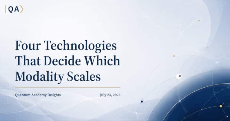 Four Technologies That Decide Which Modality Scales
