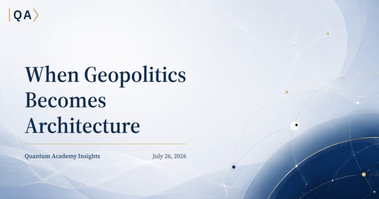 When Geopolitics Becomes Architecture