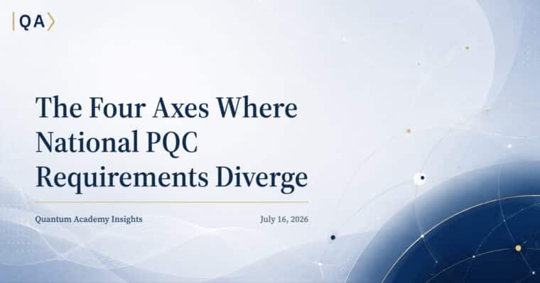 The Four Axes Where National PQC Requirements Diverge