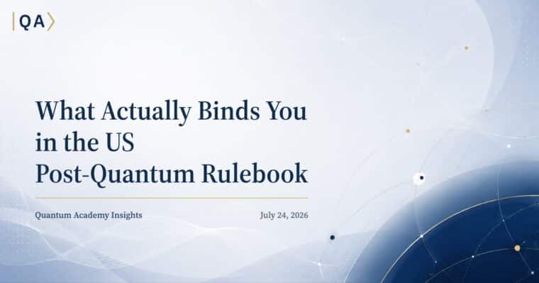 What Actually Binds You in the US Post-Quantum Rulebook