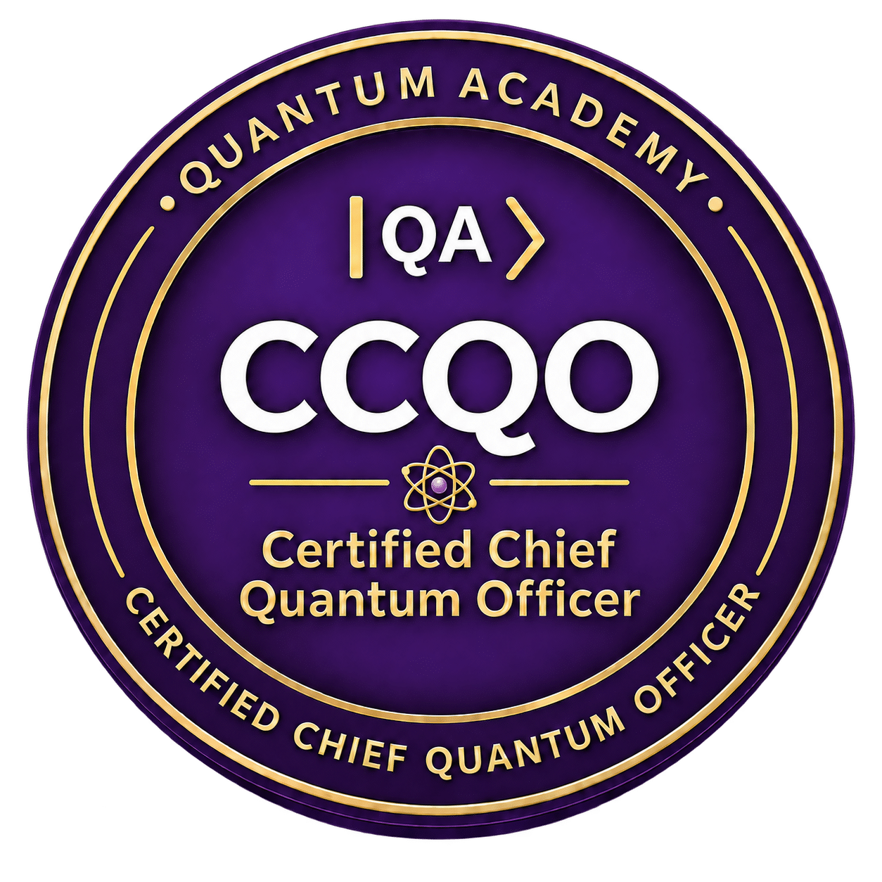CCQO &mdash; Certified Chief Quantum Officer badge