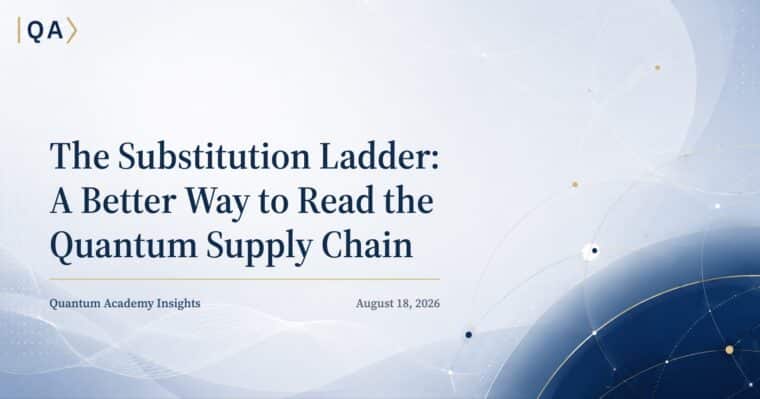 The Substitution Ladder: A Better Way to Read the Quantum Supply Chain