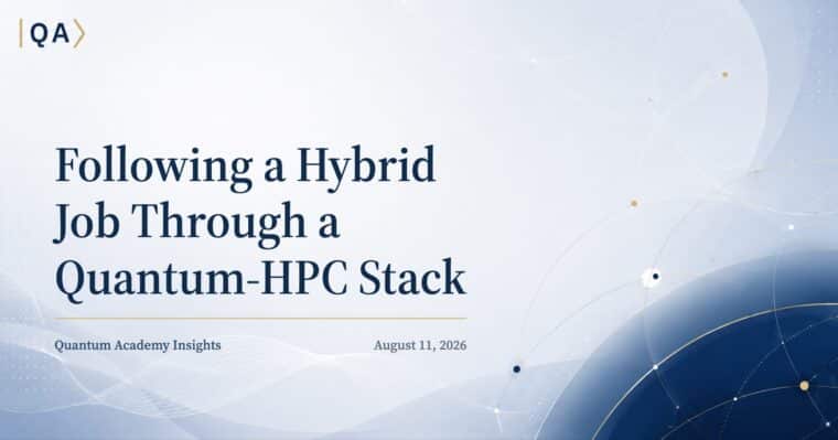 Following a Hybrid Job Through a Quantum-HPC Stack
